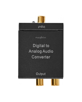 Nedis Adapter AV Nedis ACON2510BK konwerter plików audio Czarny