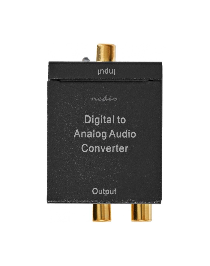 Nedis Adapter AV Nedis ACON2510BK konwerter plików audio Czarny główny