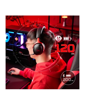 Słuchawki HyperX Cloud III S bezprzewodowe czarny-czerwony Gaming A59Z0AA