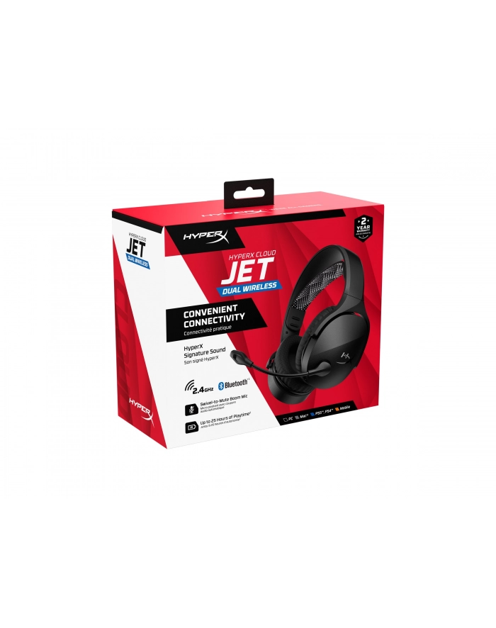 Słuchawki HyperX Cloud Jet Bezprzewodowe czarne Gaming AJ0T1AA główny