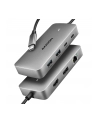 axagon HMC-CUB83X2 Wieloportovy hub USB 7in1, 10Gbps, 2x USB-A, 1x USB-C, 1x HDMI 4K/144Hz, DP 8K/30Hz, GLAN, PD 100W, 15cm USB-C kabel - nr 11