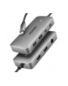 axagon HMC-CUB83X2 Wieloportovy hub USB 7in1, 10Gbps, 2x USB-A, 1x USB-C, 1x HDMI 4K/144Hz, DP 8K/30Hz, GLAN, PD 100W, 15cm USB-C kabel - nr 32