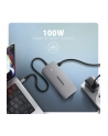 axagon HMC-CUB83X2 Wieloportovy hub USB 7in1, 10Gbps, 2x USB-A, 1x USB-C, 1x HDMI 4K/144Hz, DP 8K/30Hz, GLAN, PD 100W, 15cm USB-C kabel - nr 42