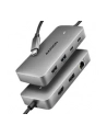axagon HMC-CUB83X2 Wieloportovy hub USB 7in1, 10Gbps, 2x USB-A, 1x USB-C, 1x HDMI 4K/144Hz, DP 8K/30Hz, GLAN, PD 100W, 15cm USB-C kabel - nr 44
