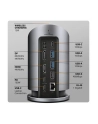 axagon HMC-WL9 Wieloportowy hub USB 9in1, 10Gbps, 3xUSB-A, 1xUSB-C, DP 8K/60Hz, HDMI 4K/60Hz, PD 100W, GLAN, 100cm USB-C kabel, wireless charging 15W - nr 21