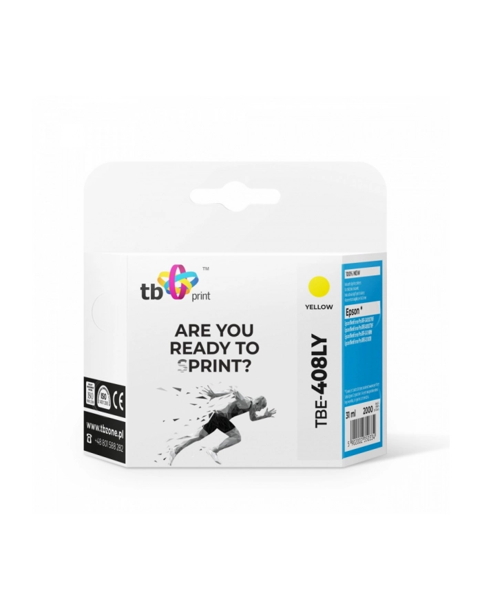 tb print Tusz do Epson T09K4 TBE-408LY 100% nowy żółty główny