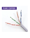 Kabel sieciowy Qoltec Patchcord skrętka UTP | Miedziany Cu | CAT6 | High speed 1Gb/s | LAN | 50m | Szary - nr 2