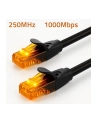 Kabel Patchcord Qoltec UTP | CAT6 | 2 x RJ-45 | High speed 1Gb/s | Pozłacane styki | 15m | Czarny - nr 3