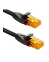 Kabel Patchcord Qoltec UTP | CAT6 | 2 x RJ-45 | High speed 1Gb/s | Pozłacane styki | 15m | Czarny - nr 7