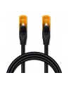 Kabel Patchcord Qoltec UTP | CAT6 | 2 x RJ-45 | High speed 1Gb/s | Pozłacane styki | 25m | Czarny - nr 4