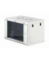 Szafa sieciowa wisząca jednosekcyjna DIGITUS Dynamic 19'' 7U, 600x450, drzwi szyba, szary, niezmontowana, 60kg - nr 1