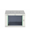Szafa sieciowa wisząca jednosekcyjna DIGITUS Dynamic 19'' 7U, 600x600, drzwi szyba, szary, niezmontowana, 60kg - nr 4