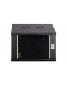 Szafa sieciowa wisząca jednosekcyjna DIGITUS Dynamic 19'' 7U, 600x600, drzwi szyba, czarny, niezmontowana, 60kg - nr 4