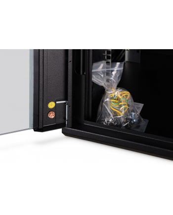 Szafa sieciowa wisząca jednosekcyjna DIGITUS Dynamic 19'' 7U, 600x600, drzwi szyba, czarny, niezmontowana, 60kg