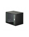 Szafa sieciowa wisząca jednosekcyjna DIGITUS Dynamic 19'' 9U, 600x450, drzwi szyba, czarny, niezmontowana, 60kg - nr 10
