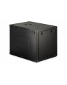 Szafa sieciowa wisząca jednosekcyjna DIGITUS Dynamic 19'' 9U, 600x450, drzwi szyba, czarny, niezmontowana, 60kg - nr 2