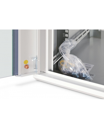 Szafa sieciowa wisząca jednosekcyjna DIGITUS Dynamic 19'' 9U, 600x600, drzwi szyba, szary, niezmontowana, 60kg