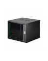Szafa sieciowa wisząca jednosekcyjna DIGITUS Dynamic 19'' 9U, 600x600, drzwi szyba, czarny, niezmontowana, 60kg - nr 10