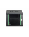 Szafa sieciowa wisząca jednosekcyjna DIGITUS Dynamic 19'' 9U, 600x600, drzwi szyba, czarny, niezmontowana, 60kg - nr 3