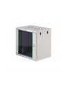 Szafa sieciowa wisząca jednosekcyjna DIGITUS Dynamic 19'' 12U, 600x450, drzwi szyba, szary, niezmontowana, 60kg - nr 10