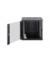 Szafa sieciowa wisząca jednosekcyjna DIGITUS Dynamic 19'' 12U, 600x450, drzwi szyba, czarny, niezmontowana, 60kg - nr 5