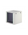 Szafa sieciowa wisząca jednosekcyjna DIGITUS Dynamic 19'' 12U, 600x600, drzwi szyba, szary, niezmontowana, 60kg - nr 10