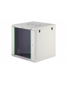 Szafa sieciowa wisząca jednosekcyjna DIGITUS Dynamic 19'' 12U, 600x600, drzwi szyba, szary, niezmontowana, 60kg - nr 1