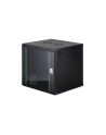 Szafa sieciowa wisząca jednosekcyjna DIGITUS Dynamic 19'' 12U, 600x600, drzwi szyba, czarny, niezmontowana, 60kg - nr 10