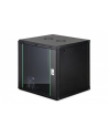 Szafa sieciowa wisząca jednosekcyjna DIGITUS Dynamic 19'' 12U, 600x600, drzwi szyba, czarny, niezmontowana, 60kg - nr 1