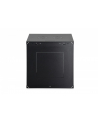 Szafa sieciowa wisząca jednosekcyjna DIGITUS Dynamic 19'' 12U, 600x600, drzwi szyba, czarny, niezmontowana, 60kg - nr 4