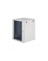 Szafa sieciowa wisząca jednosekcyjna DIGITUS Dynamic 19'' 16U, 600x600, drzwi szyba, szary, niezmontowana, 60kg - nr 10