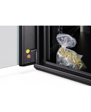 Szafa sieciowa wisząca jednosekcyjna DIGITUS Dynamic 19'' 16U, 600x600, drzwi szyba, czarny, niezmontowana, 60kg