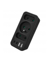 Gniazdko prądowe x3 + 4xUSB Maclean MCE248 F/B, rozgałęźnik z 3 gniazdami, 2xUSB A, 2xUSB C PD 20W, 1x16A + 2x6A - nr 1