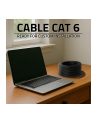 Kabel sieciowy Qoltec Patchcoed skrętka UTP | CAT6 | High speed 1Gb/s | LAN | 50m | Czarny - nr 2