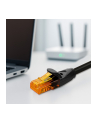 Kabel Patchcord Qoltec UTP | CAT6 | 2 x RJ-45 | High speed 1Gb/s | Pozłacane styki | 10m | Czarny - nr 5