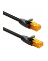Kabel Patchcord Qoltec UTP | CAT6 | 2 x RJ-45 | High speed 1Gb/s | Pozłacane styki | 25m | Czarny - nr 1