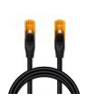 Kabel Patchcord Qoltec UTP | CAT6 | 2 x RJ-45 | High speed 1Gb/s | Pozłacane styki | 25m | Czarny - nr 4