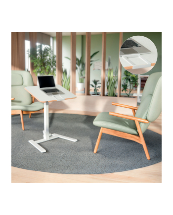 Leitz Ergo Lille Sammenklappeligt HæveSænke Skrivebord Hvid (65880001) nr 2