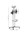 Stand wózek TV TB-ST1 do telewizora do 75 '' 45kg max VESA 600x400 - nr 8