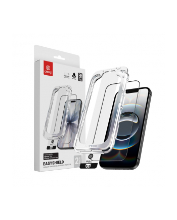 crong Szkło hartowane EasyShield 2-Pack - iPhone 16e / iPhone 14 / iPhone 13 / iPhone 13 Pro (2 sztuki)