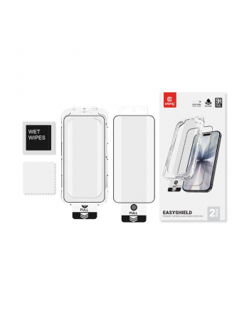 crong Szkło hartowane EasyShield 2-Pack - iPhone 16e / iPhone 14 / iPhone 13 / iPhone 13 Pro (2 sztuki)