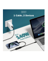 digitus Kabel zasilający 2w1 USB-C - 2x USB-C, USB 2.0 140W PD 3.1, nylonowy, 1,8m czarny - nr 6