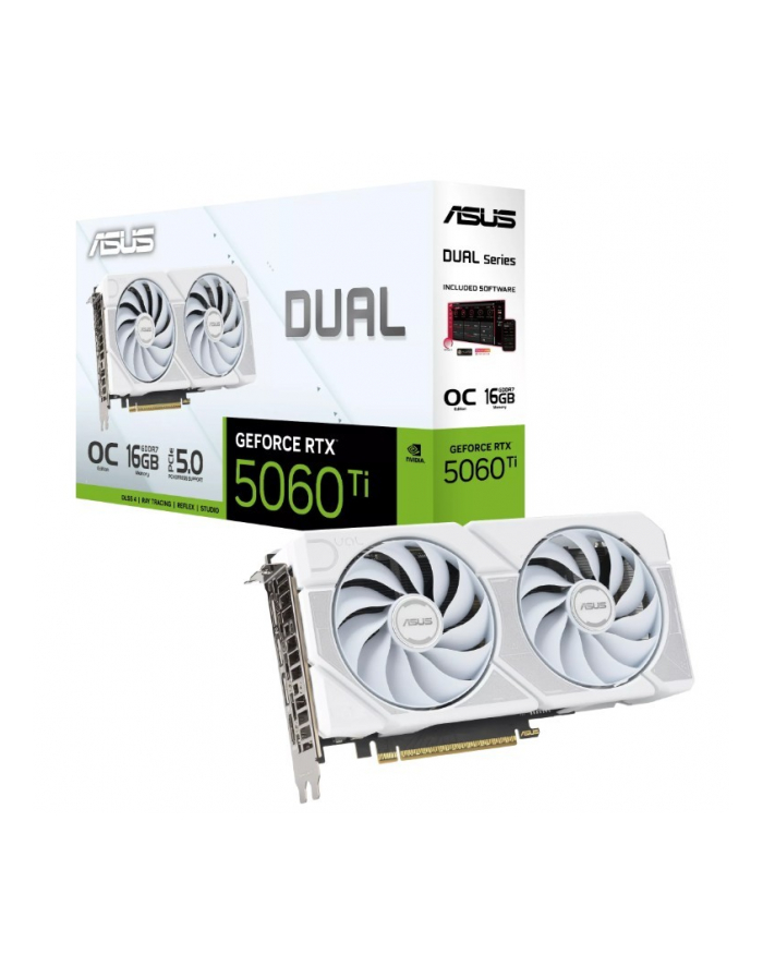 asus Karta graficzna RTX 5060 TI DUAL OC WHITE 16GB GDDR7 128 BIT DP główny