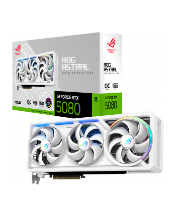 asus Karta graficzna GeForce RTX 5080 ROG ASTRAL OC GDDR7 256bit 2HDMI/3DP biała