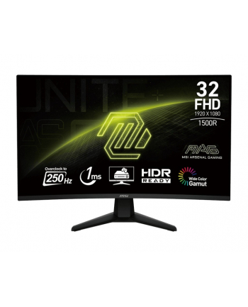 msi Monitor 31.5 cala MAG 32C6X LED/FHD/Curved/250Hz/czarny