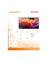 sharp Monitor wielkoformatowy MultiSync E509 50 '' UHD 16/7 350cd/m2 - nr 16