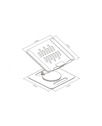 Podstawka stojak pod laptop/tablet TB-LPT2 do 15 '' 10kg nr 2