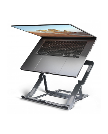axagon STND-LAG Podstawa do laptopów aluminiowa 10-17,3 cala 8 regulowanych pozycji, Szara nr 1