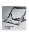 axagon STND-LAG Podstawa do laptopów aluminiowa 10-17,3 cala 8 regulowanych pozycji, Szara - nr 28