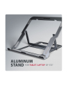 axagon STND-LAG Podstawa do laptopów aluminiowa 10-17,3 cala 8 regulowanych pozycji, Szara - nr 4